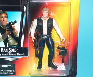 STAR WARS POTF2 HAN SOLO MOC MOSC US CARD 1995 KENNER