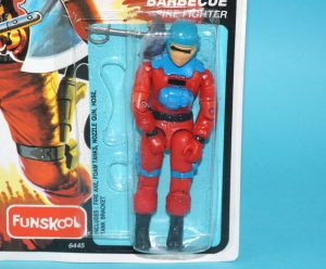 1985 GI JOE BARBECUE v1 MOC MOSC 2005 FUNSKOOL INDIA RUSSIAN CARD