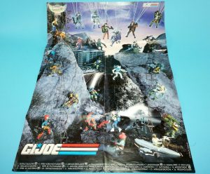 1989 GI JOE MAIL OFFER "STICKER POSTER" BENELUX NL BE EURO HASBRO