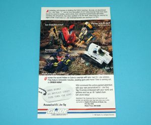1990 GI JOE LEAFLET BROCHURE FOLDOUT ‘ATTACK OF THE SWAMP CREATURE’ PROMO HASBRO