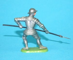 ELASTOLIN 4CM 40MM SERIES No. 8906 MEDIEVAL KNIGHT 1960s GERMANY