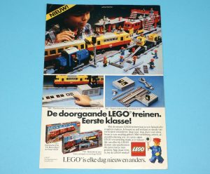 LEGO MAGAZINE ADVERT LEGOLAND TOWN 1980s DONALD DUCK HOLLAND
