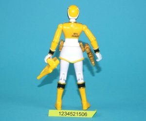 MMPR POWER RANGERS MEGAFORCE YELLOW RANGER 100% COMPLETE 2013 BANDAI
