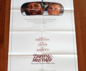 ORIGINAL MOVIE POSTER DRIVING MISS DAISY 1989 FOLDED ONE SHEET FREEMAN AKROYD