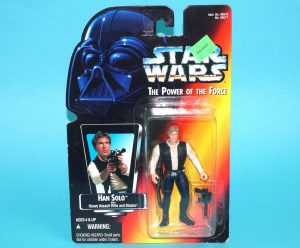 STAR WARS POTF2 HAN SOLO MOC MOSC US CARD 1995 KENNER