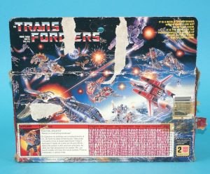 TRANSFORMERS G1 AUTOBOT CARS GRAPPLE ORIGINAL EMPTY BOX ONLY 1985 HASBRO USA