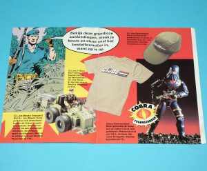 1989 GI JOE LEAFLET BROCHURE CATALOG "MAIL OFFER" NL BE BENELUX HASBRO
