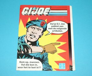 1989 GI JOE LEAFLET BROCHURE CATALOG "MAIL OFFER" NL BE BENELUX HASBRO