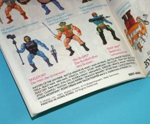 MOTU HE-MAN MASTERS OF THE UNIVERSE MINI COMIC SECRET LIQUID OF LIFE DE IT HK 1983