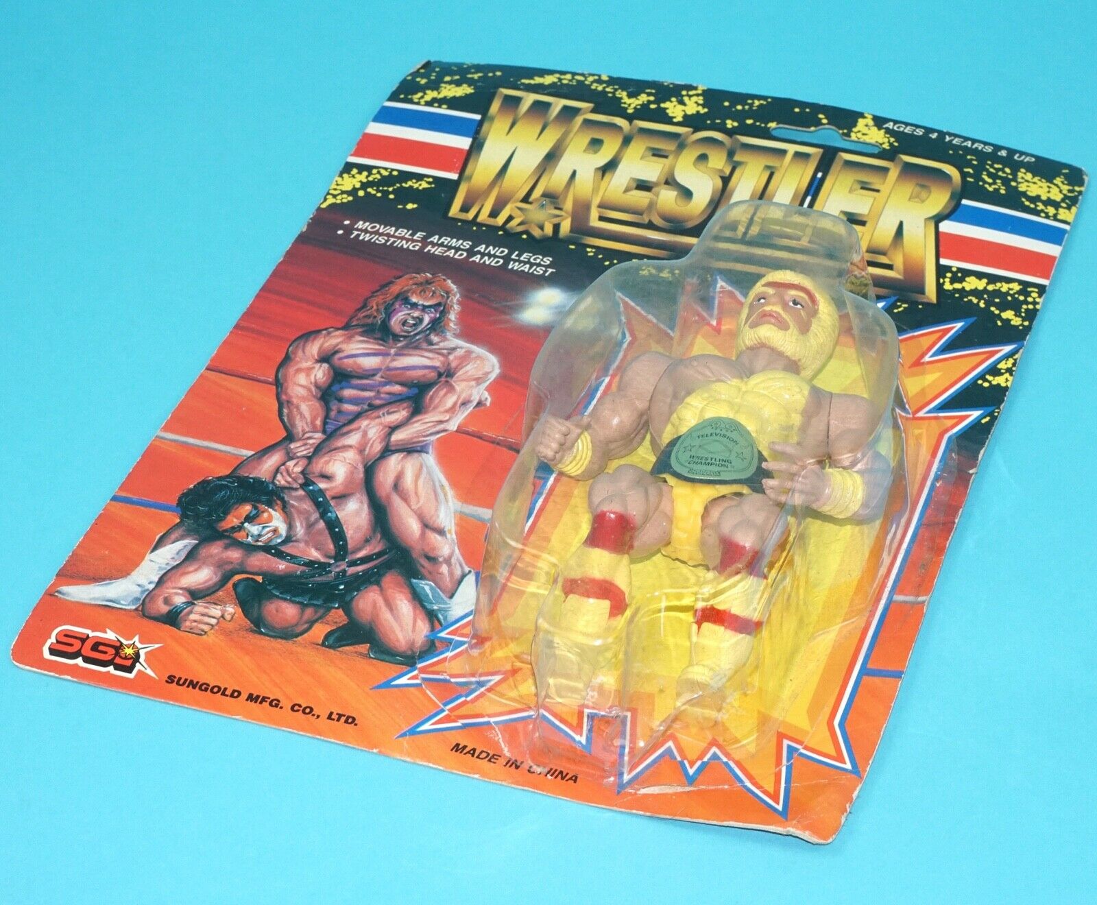 MOTU KO WRESTLER MOC MOSC 1980s SUNGOLD GALAXY FIGHTERS WWF HTF - Image 6