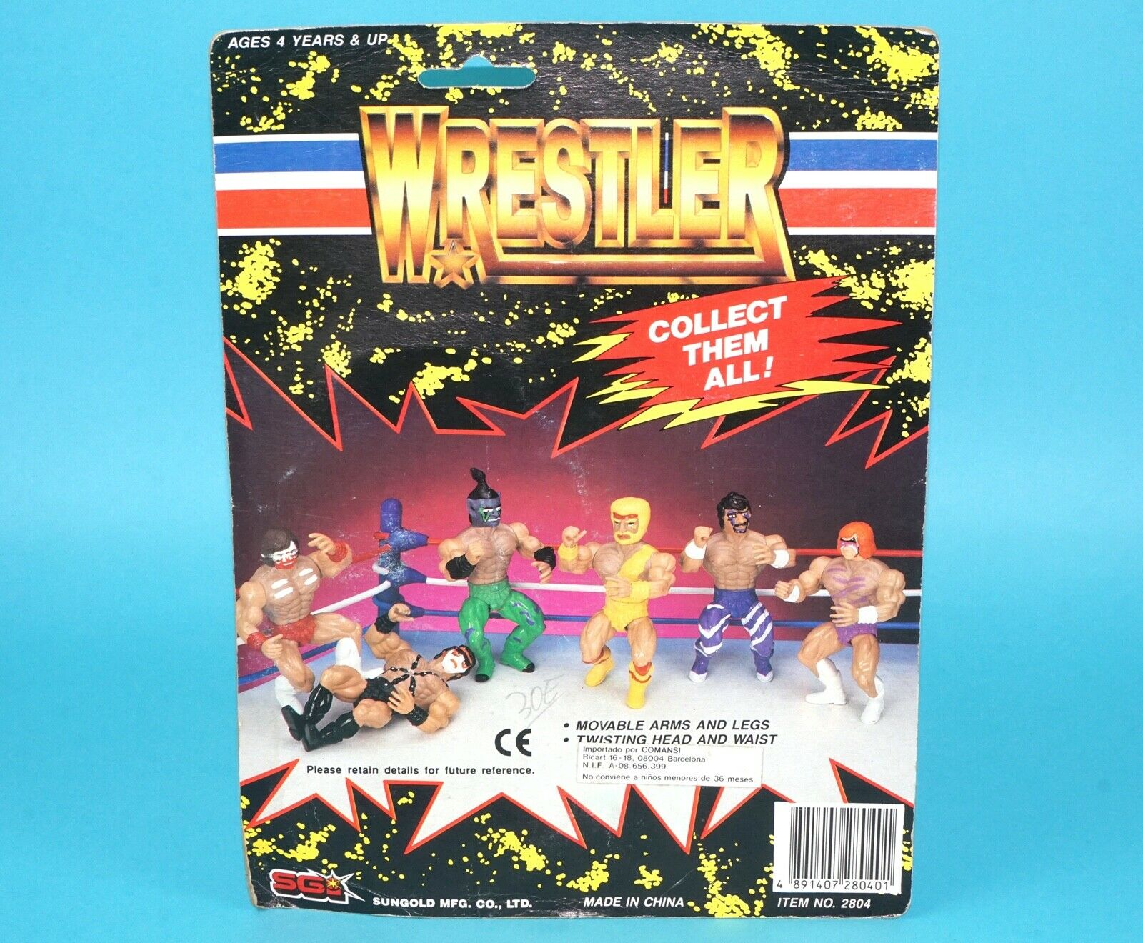 MOTU KO WRESTLER MOC MOSC 1980s SUNGOLD GALAXY FIGHTERS WWF HTF - Image 8