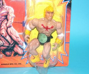 MOTU KO WRESTLER MOC MOSC 1980s SUNGOLD GALAXY FIGHTERS WWF HTF
