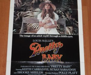 ORIGINAL MOVIE POSTER PRETTY BABY 1978 FOLDED ONE SHEET BROOKE SHIELDS