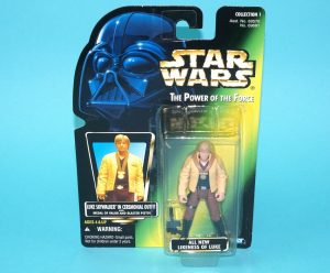 STAR WARS POTF2 LUKE SKYWALKER CEREMONIAL OUTFIT MOC MOSC US CARD 1996 KENNER