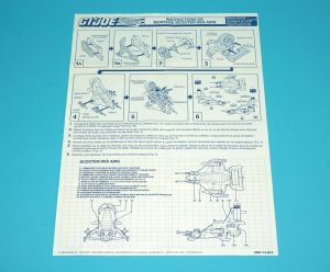 1987 GI JOE DREADNOK AIR SKIFF SPARE BLUEPRINT INSTRUCTIONS NL FR BENELUX HASBRO