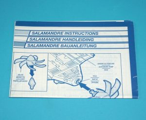 1989 GI JOE MUDFIGHTER SPARE BLUEPRINT INSTRUCTIONS EURO NL FR DE BENELUX HASBRO