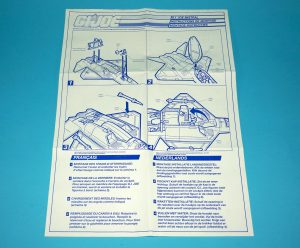 1992 GI JOE STORM EAGLE ‘MISTRAL’ SPARE BLUEPRINT INSTRUCTIONS NL FR BENELUX