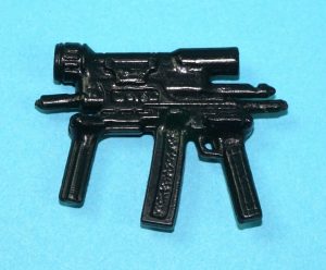1993 GI JOE STREET FIGHTER II M. BISON v1 ORIGINAL SPARE PART SUBMACHINE GUN