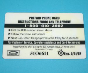 BATMAN PREPAID PHONE CARD CATWOMAN 1996 SMARTEL DC COMICS