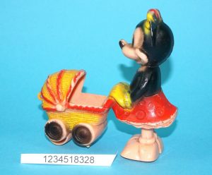 DISNEY RAMP WALKER MINNIE MOUSE & PRAM 1950s MARX