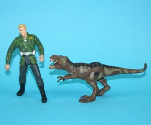 JURASSIC PARK III JP3 MILITARY GENERAL & T-REX 100% COMPLETE 2001 HASBRO