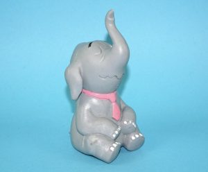 LORIOT WENDELIN PVC FIGURE PINK TIE KRAWATTE 1970s SCHLEICH ZDF GERMANY