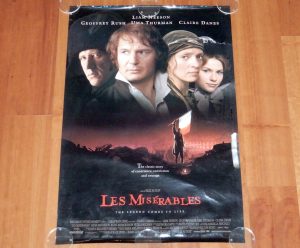 ORIGINAL MOVIE POSTER LES MISERABLES 1998 UNFOLDED INTL DS ONE SHEET