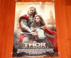 ORIGINAL MOVIE POSTER THOR THE DARK WORLD 2013 UNFOLDED INTL DS ADVANCE ONESHEET