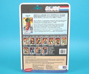 1983 GI JOE GUNG-HO v1 UNCUT FILE CARD CARDBACK 1988 FUNSKOOL INDIA HTF