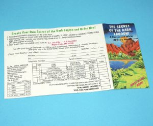1991 GI JOE LEAFLET BROCHURE CATALOG "SECRET OF THE DARK LAGOON" HASBRO