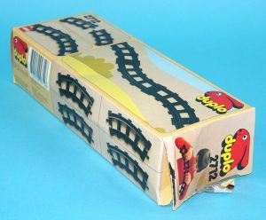 LEGO 2712 DUPLO TRAIN TRACKS CURVED RAILS ORIGINAL EMPTY BOX 1983 LEGO GROUP