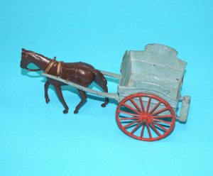 BRITAINS LEAD FARM No. 45F MILK FLOAT & HORSE 1920s ENGLAND