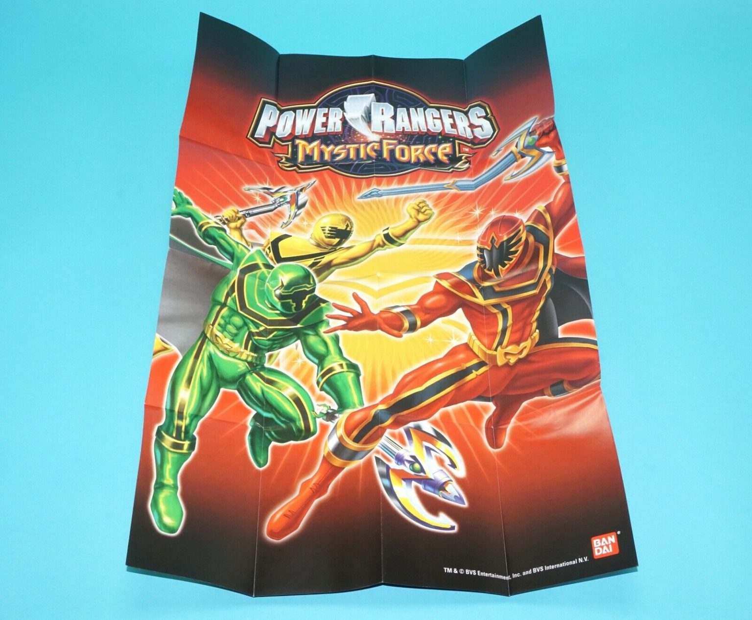 MMPR POWER RANGERS MYSTIC FORCE XENOTOME SPELL BOOK CATALOG FOLDOUT ...
