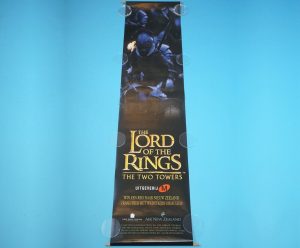 ORIGINAL MOVIE POSTER LORD OF THE RINGS TWO TOWERS 2002 DUTCH PROMO BANNER HTF
