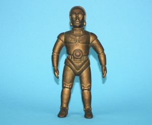 STAR WARS 5" RUBBER C-3PO TOY FIGURE DUTCH BOOTLEG 1977 HOLLAND GERMANY HTF