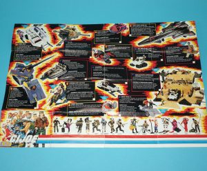 1987 GI JOE LEAFLET BROCHURE CATALOG FOLDOUT NL FR BENELUX HASBRO
