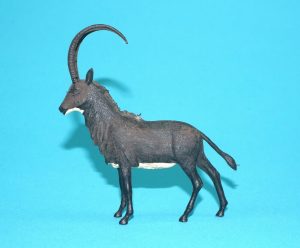 BRITAINS ZOO #1359 SABLE ANTELOPE 1960s BLACK VARIANT ENGLAND