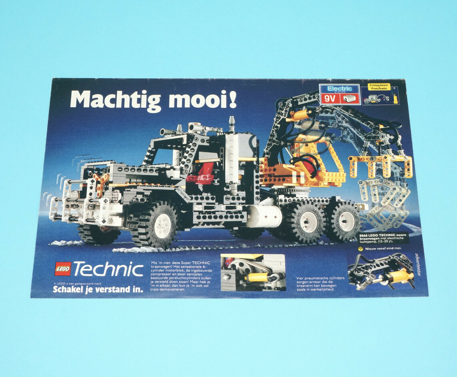 LEGO MAGAZINE ADVERT TECHNIC 1980s DONALD DUCK HOLLAND