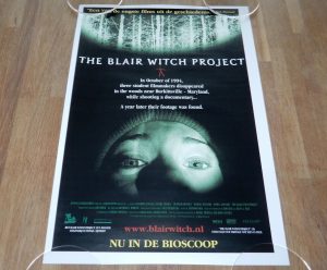 ORIGINAL MOVIE POSTER THE BLAIR WITCH PROJECT 1999 SMALL SIZE A4 BOOMERANG NL