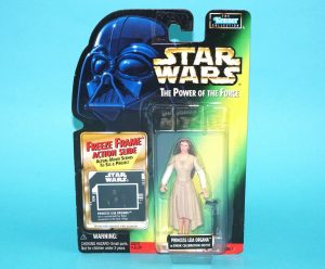 STAR WARS POTF2 PRINCESS LEIA ORGANA EWOK CELEBRATION MOC MOSC US FREEZE FRAME CARD 1997 KENNER