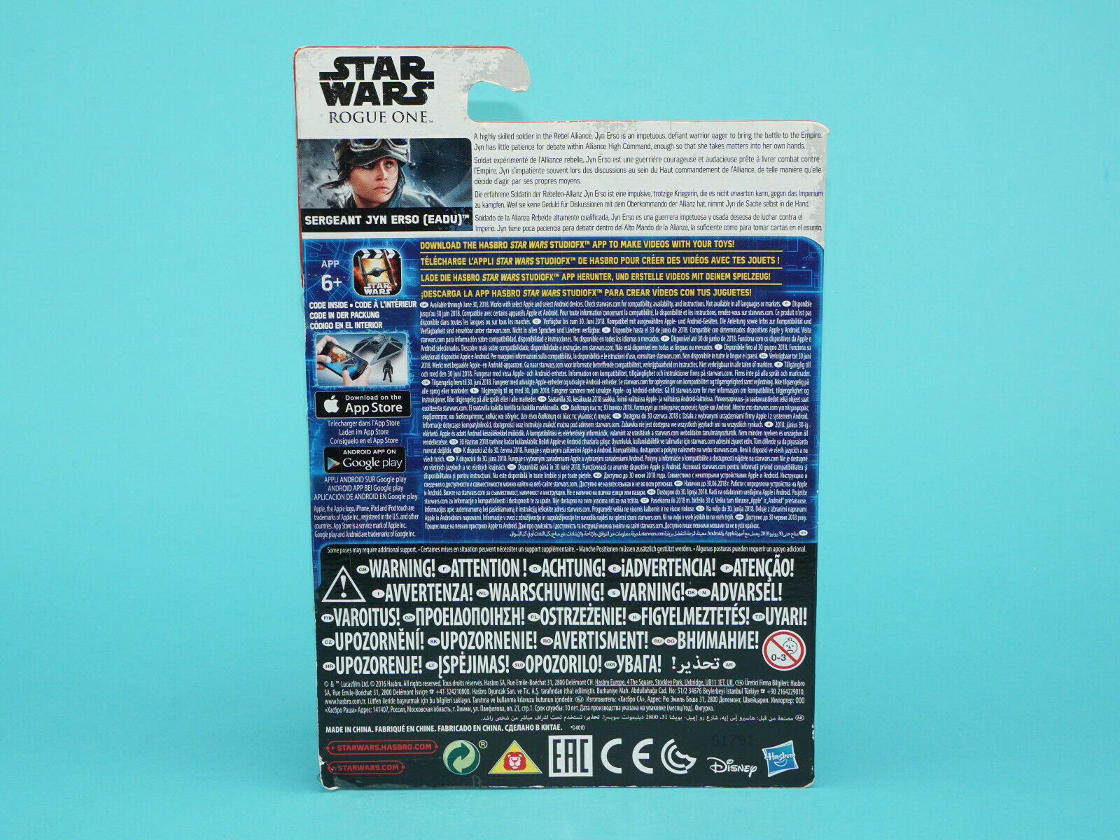 STAR WARS ROGUE ONE SERGEANT JYN ERSO (JEDHA) 3.75" MOC MOSC 2016 HASBRO - Image 4