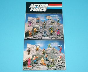 1988 GI JOE ACTION FORCE LEAFLET BROCHURE CATALOG FOLDOUT EURO TIGER FORCE