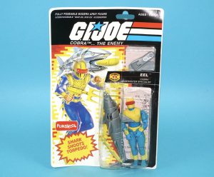 1994 GI JOE EEL EELS v2 MOC MOSC FUNSKOOL INDIA RUSSIAN CARD