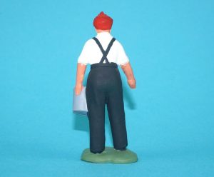 BRITAINS FARM #813 GIRL WITH FEEDING BUCKET 1950s ENGLAND HTF