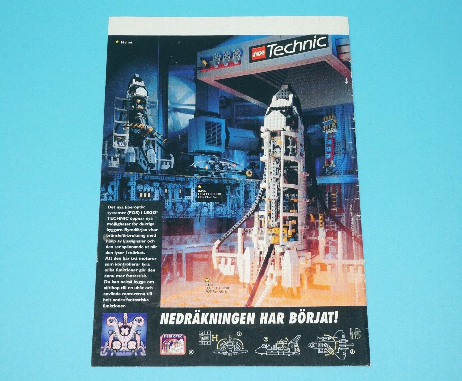 LEGO MAGAZINE ADVERT TECHNIC 1990s LEGO GRUPPEN SWEDEN