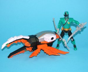 MMPR POWER RANGERS SAMURAI ZORD BEETLEZORD & GREEN RANGER 100% COMPLETE 2011