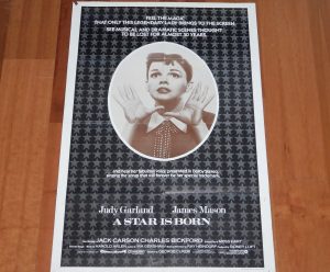 ORIGINAL MOVIE POSTER A STAR IS BORN 1954 R83 FOLDED ONE SHEET JUDY GARLAND