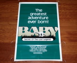 ORIGINAL MOVIE POSTER BABY SECRET OF THE LOST LEGEND 1985 UNFOLDED ONE SHEET