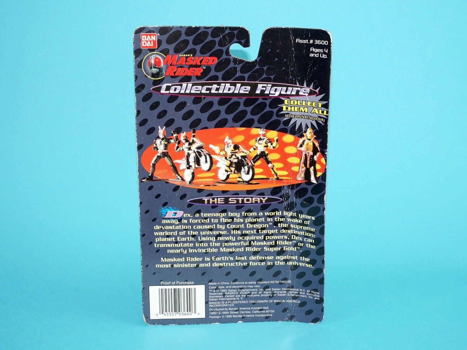 SABAN'S MASKED RIDER COLLECTIBLE MINI FIGURE MOC MOSC 1995 BAN DAI - Image 3