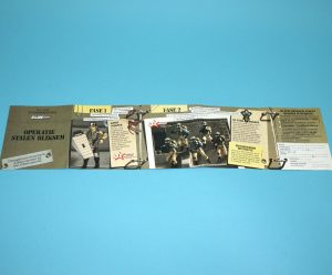 1987 GI JOE LEAFLET FOLDOUT "STALEN BLIKSEM" STEEL BRIGADE NL BE BENELUX HASBRO